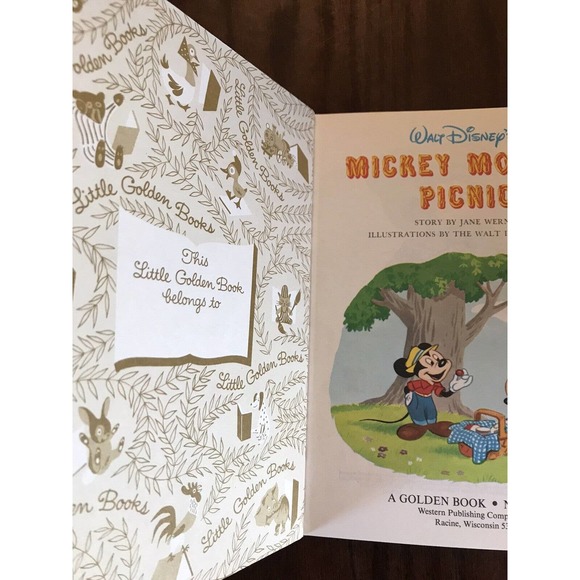 Disney Little Golden Books Lot Of 4 Mickey Mouse Pinocchio - Picture 4 of 9